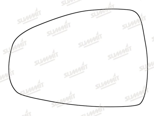 Summit Stick-On Standard Mirror Glass fits Audi A1 10 on LHS - Summit - My Roof Bars