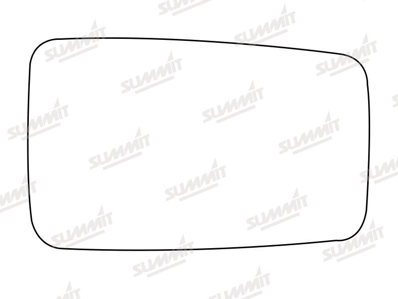 Summit Stick-On Standard Mirror Glass fits Hyundai Pony RHS - Summit - My Roof Bars