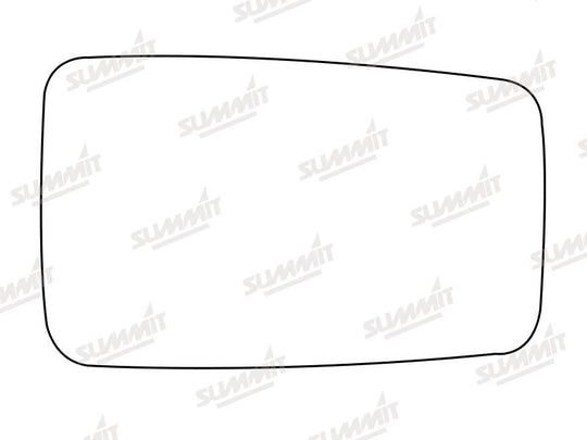Summit Stick-On Standard Mirror Glass fits Hyundai Pony RHS - Summit - My Roof Bars