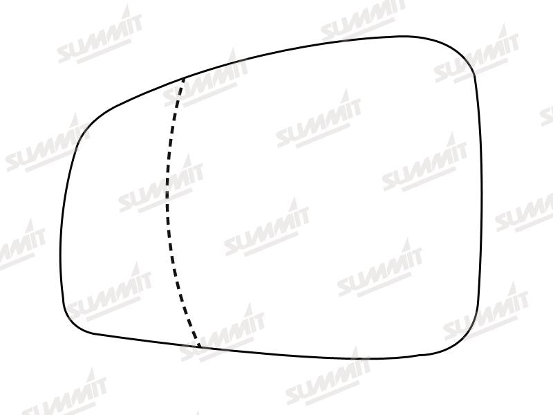 Summit Heated Base Plate With Standard Mirror Glass fits Renault Fluence 07 on LHS - Summit - My Roof Bars