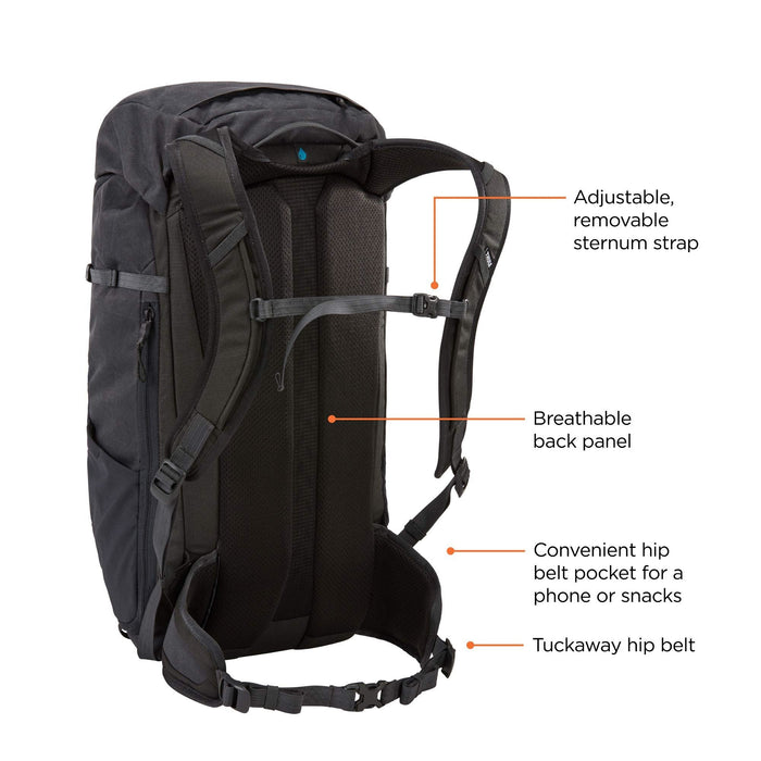Thule AllTrail X 25L hiking backpack - Obsidian - Thule - My Roof Bars