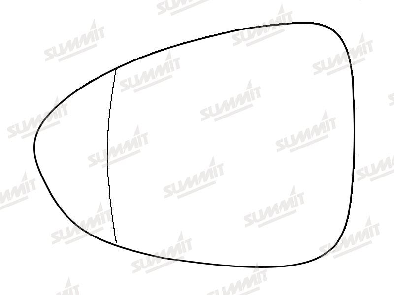 Summit Stick-On Standard Mirror Glass fits Vauxhall Zafira Tourer LHS - Summit - My Roof Bars