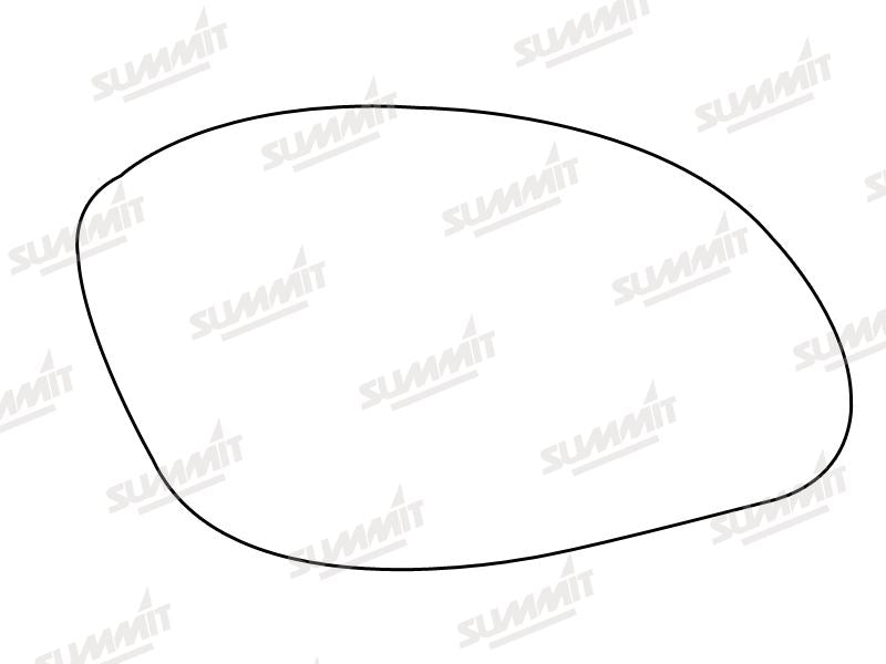 Summit Stick-On Standard Mirror Glass fits Vauxhall Vectra 99 to 02 RHS - Summit - My Roof Bars