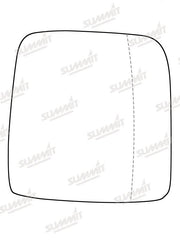 Summit Stick-On Commercial Mirror Glass fits Renault Trafic 16 On RHS - Summit - My Roof Bars