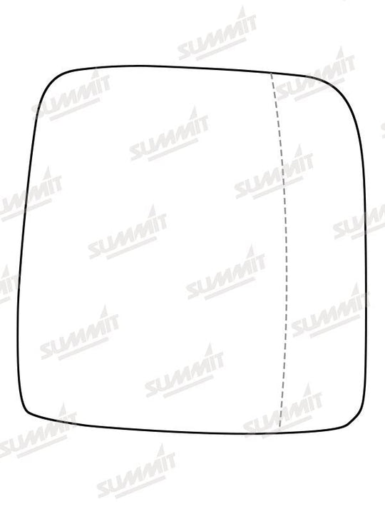 Summit Stick-On Commercial Mirror Glass fits Renault Trafic 16 On RHS - Summit - My Roof Bars