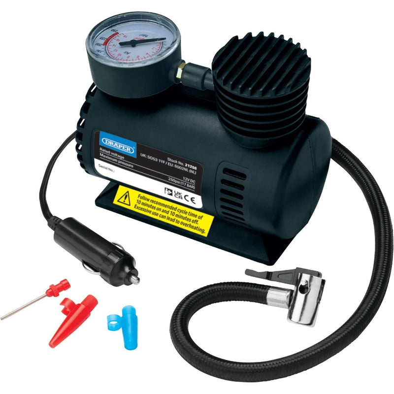 Draper 12V Mini Air Compressor - Draper - My Roof Bars