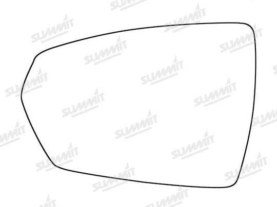 Summit Heated Base Plate With Standard Mirror Glass fits VW Polo 17 on LHS - Summit - My Roof Bars