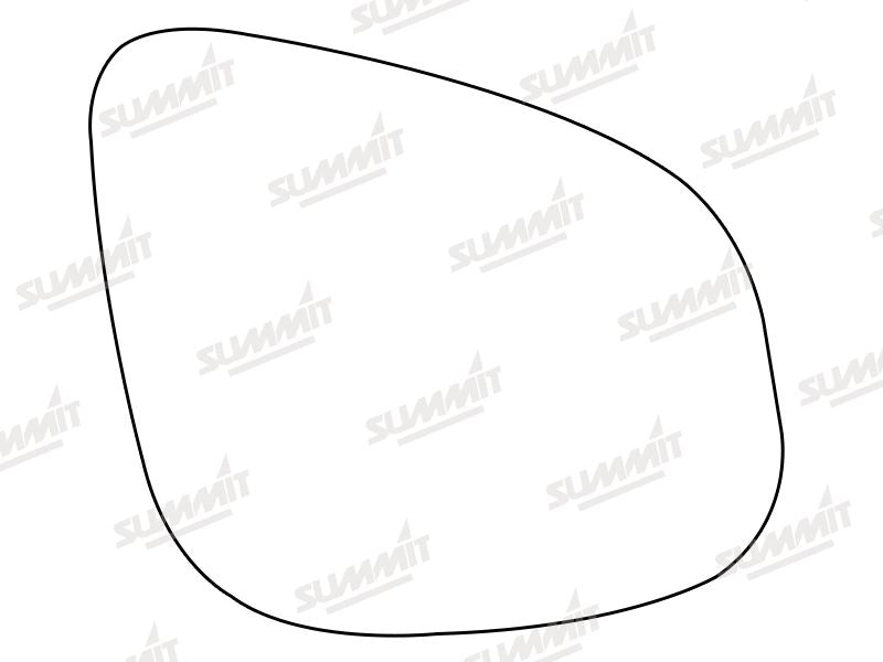 Summit Stick-On Aspheric Mirror Glass fits Renault Kangoo 12 on RHS - Summit - My Roof Bars
