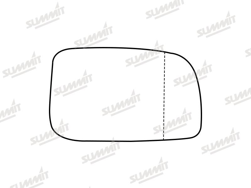 Summit Stick-On Standard Mirror Glass fits Daihatsu Sirion 07 to 14 RHS - Summit - My Roof Bars