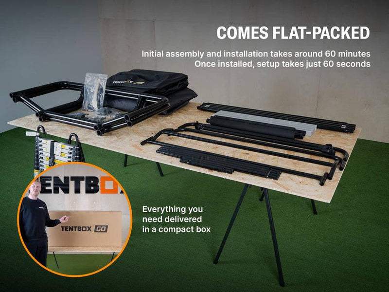 TentBox GO 2 Persone Lightweight Roof Tent 4 Season - TENTBOX - My Roof Bars