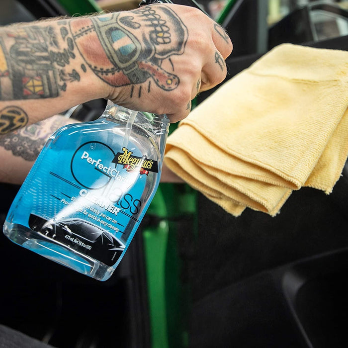 2x Meguiar's G8216EU Perfect Clarity Glass Cleaner 473 ml - Meguiar's - My Roof Bars