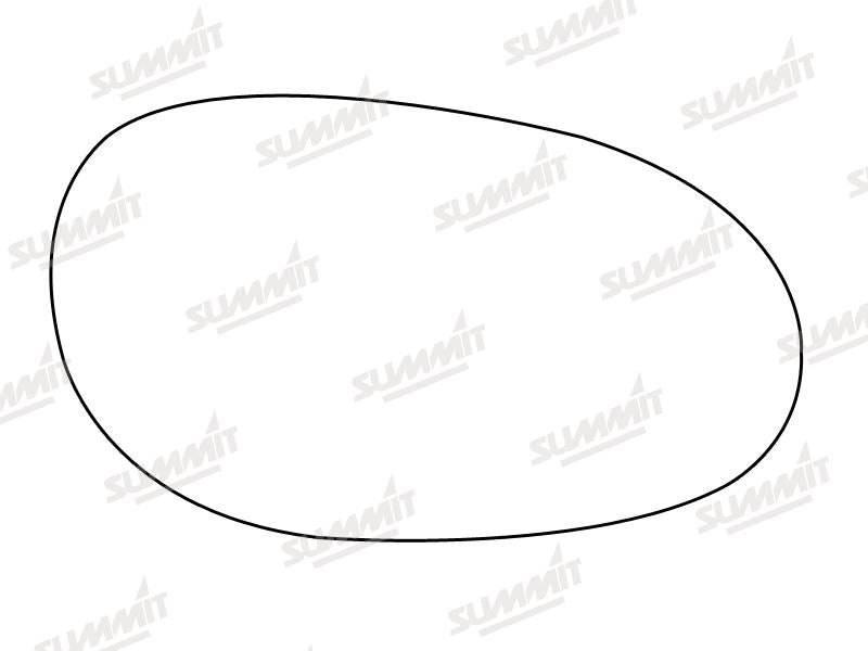 Summit Stick-On Aspheric Mirror Glass fits MCC Smart Car LHS - Summit - My Roof Bars