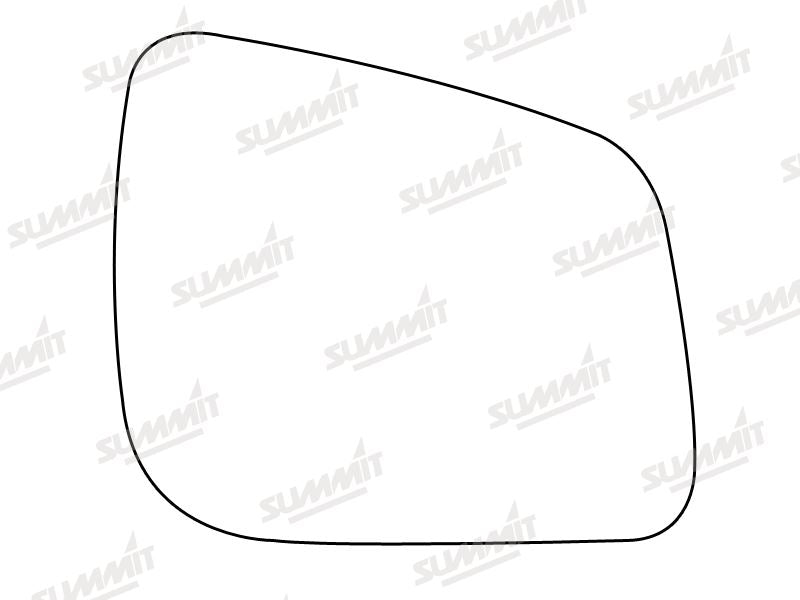 Summit Stick-On Aspheric Mirror Glass fits Mercedes A B Class 09 on RHS - Summit - My Roof Bars