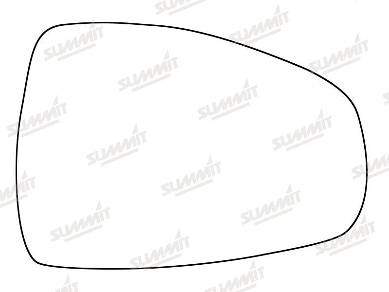 Summit Stick-On Aspheric Mirror Glass fits Audi A6 12 on RHS - Summit - My Roof Bars