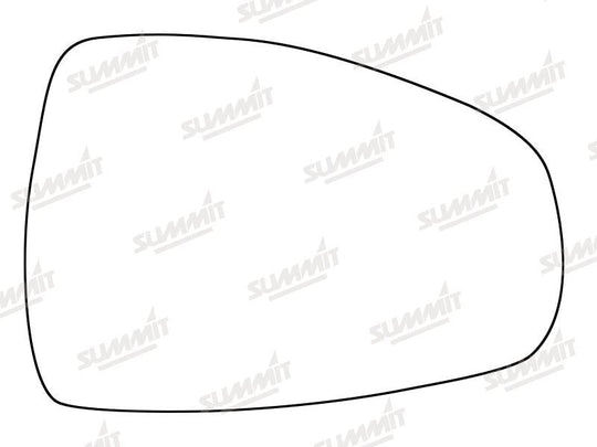 Summit Stick-On Aspheric Mirror Glass fits Audi A6 12 on RHS - Summit - My Roof Bars