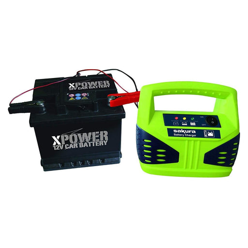 12 Volt 6 Amp Car Battery Charger up to 1.2L Van Boat Bike Motorhome LED Compact - Sakura - My Roof Bars