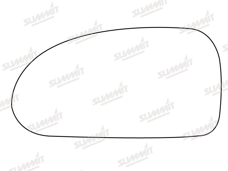 Summit Stick-On Standard Mirror Glass fits Hyundai Coupe LHS - Summit - My Roof Bars