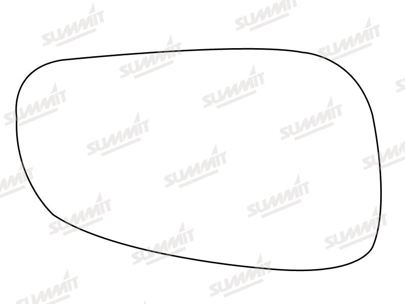 Summit Stick-On Aspheric Mirror Glass fits Volvo S60 V70 00 on RHS - Summit - My Roof Bars