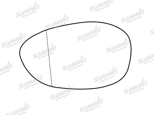 Summit Stick-On Standard Mirror Glass fits Alfa Romeo Brera, 4C & 8C Spider LHS - Summit - My Roof Bars