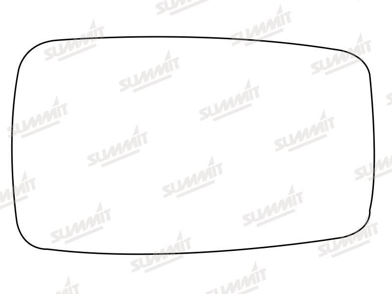 Summit Stick-On Anti Dazzle Mirror Glass fits Audi 80 on RHS - Summit - My Roof Bars