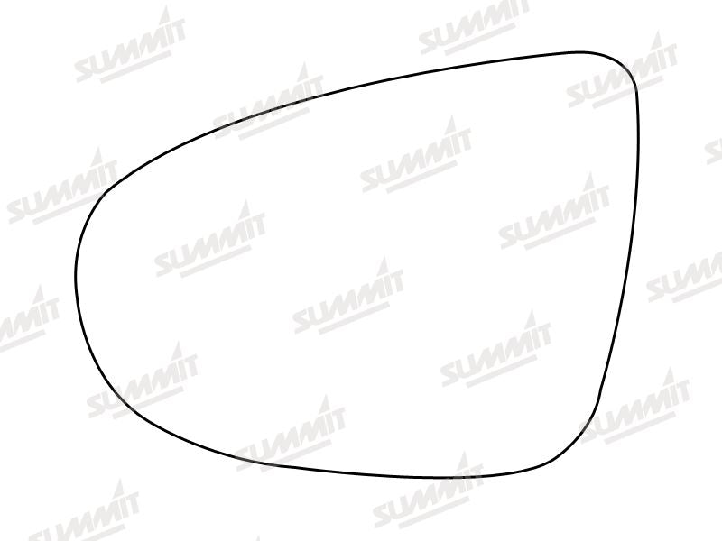 Summit Stick-On Aspheric Mirror Glass fits VW Golf 6 LHS - Summit - My Roof Bars