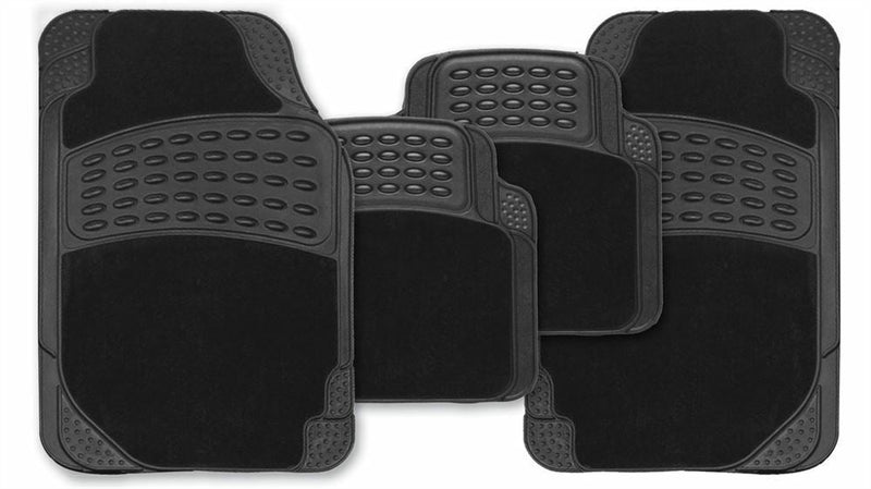 Heavy Duty Rubber & Carpet Floor Mats Set Universal Fit - UKB4C - My Roof Bars