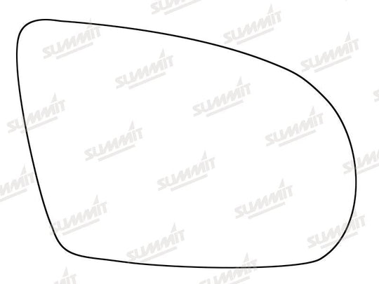 Summit Stick-On Standard Mirror Glass fits Audi A8 11 to 14 RHS - Summit - My Roof Bars