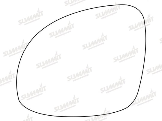 Summit Heated Base Plate With Standard Mirror Glass fits VW Tiguan / Sharan LHS - Summit - My Roof Bars