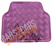 Universal Pink Metallic Streetwize Checker RubberGirls Car Floor Mats Set SWTP6 - Streetwize - My Roof Bars