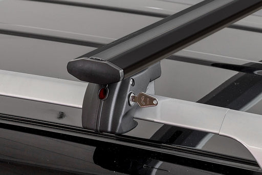 Menabo Jackson Black Roof Bars fits Peugeot Partner 2008-2018 Van 5D w Raised Rails - Menabo - My Roof Bars