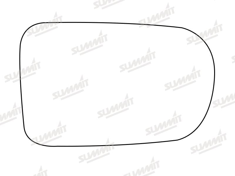 Summit Stick-On Standard Mirror Glass fits Daihatsu Charade LHS - Summit - My Roof Bars