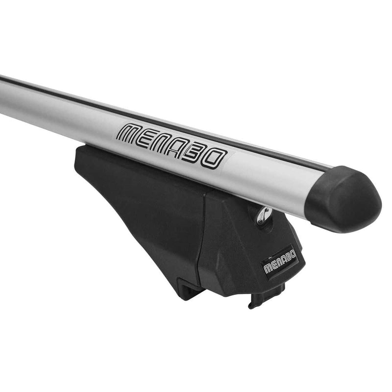 Menabo Tiger Silver Duo Rail Roof Bars 1185mm (75kg Max.) - Menabo - My Roof Bars