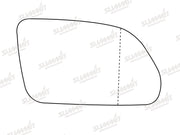 Summit Stick-On Standard Mirror Glass fits Skoda Octavia 2 VW Polo 05 on RHS - Summit - My Roof Bars