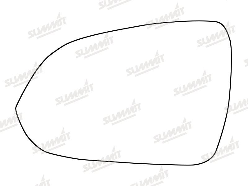 Summit Stick-On Standard Mirror Glass fits Kia Rio 17 on LHS - Summit - My Roof Bars