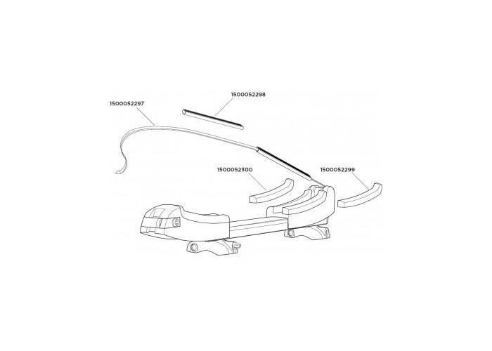 Thule Base pad left Spare / Replacement Part 1500052300 / 52300