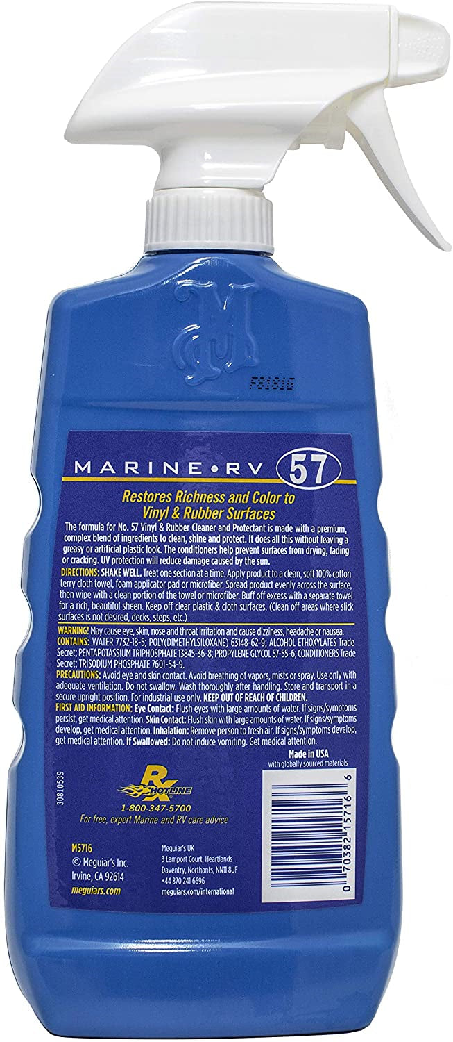 Meguiar's 57 Marine RV Vinyl and Rubber Cleaner & Protectant 473ml - Meguiars - My Roof Bars