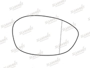 Summit Stick-On Aspheric Mirror Glass fits Alfa Romeo Brera, 4C & 8C Spider RHS - Summit - My Roof Bars