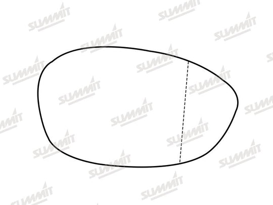 Summit Stick-On Aspheric Mirror Glass fits Alfa Romeo Brera, 4C & 8C Spider RHS - Summit - My Roof Bars