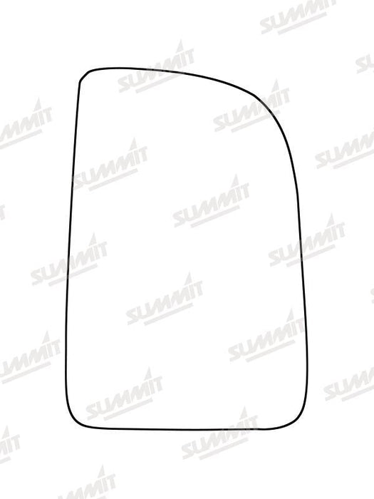 Summit Heated Base Plate With Commercial Mirror Glass fits Mercedes Sprinter 18 on RHS (Suitable for short arm mirrors) - Summit - My Roof Bars