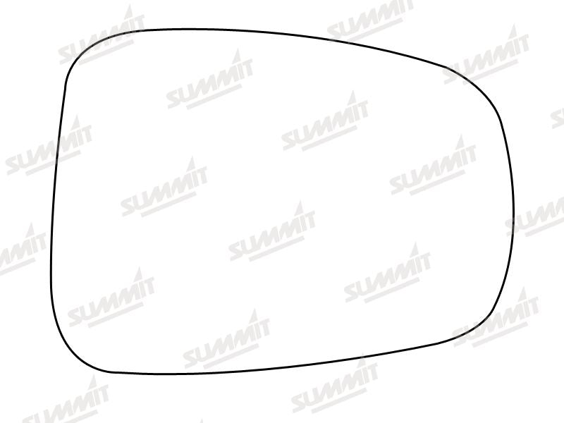 Summit Stick-On Aspheric Mirror Glass fits Citroen C8, Fiat Ulysee, Lancia Phedra Peug 807 RHS - Summit - My Roof Bars