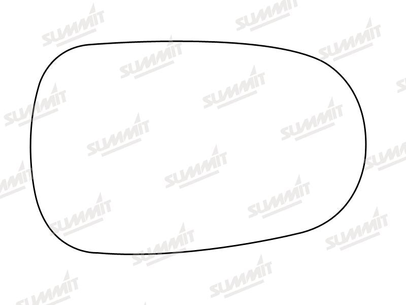 Summit Stick-On Aspheric Mirror Glass fits Renault Megane RHS - Summit - My Roof Bars
