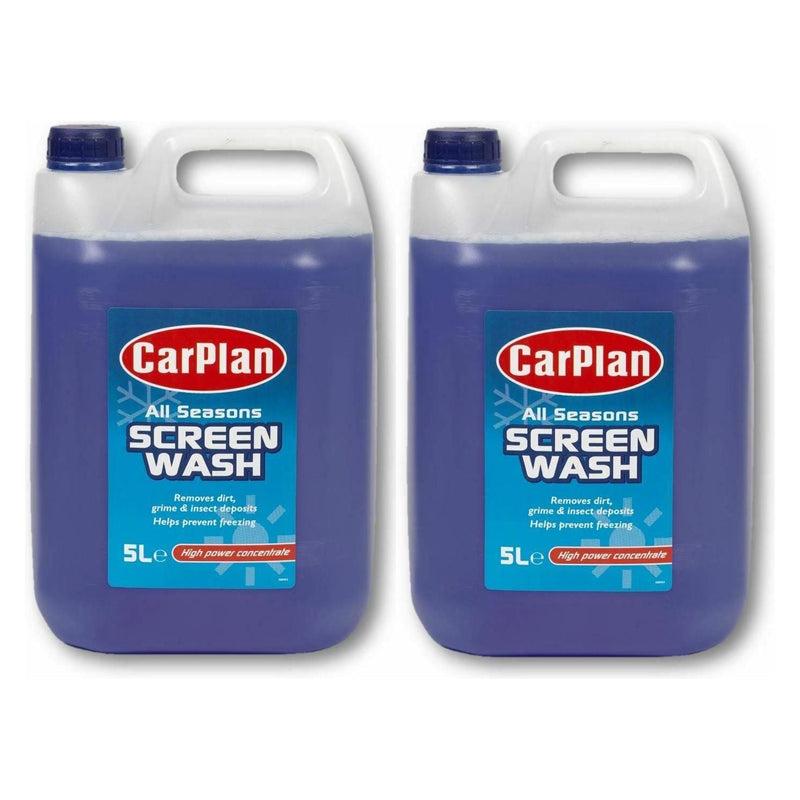 2x Carplan Sreenwash Concentrated Concentrate Screen Wash Car Van 5L Litre - CarPlan - My Roof Bars