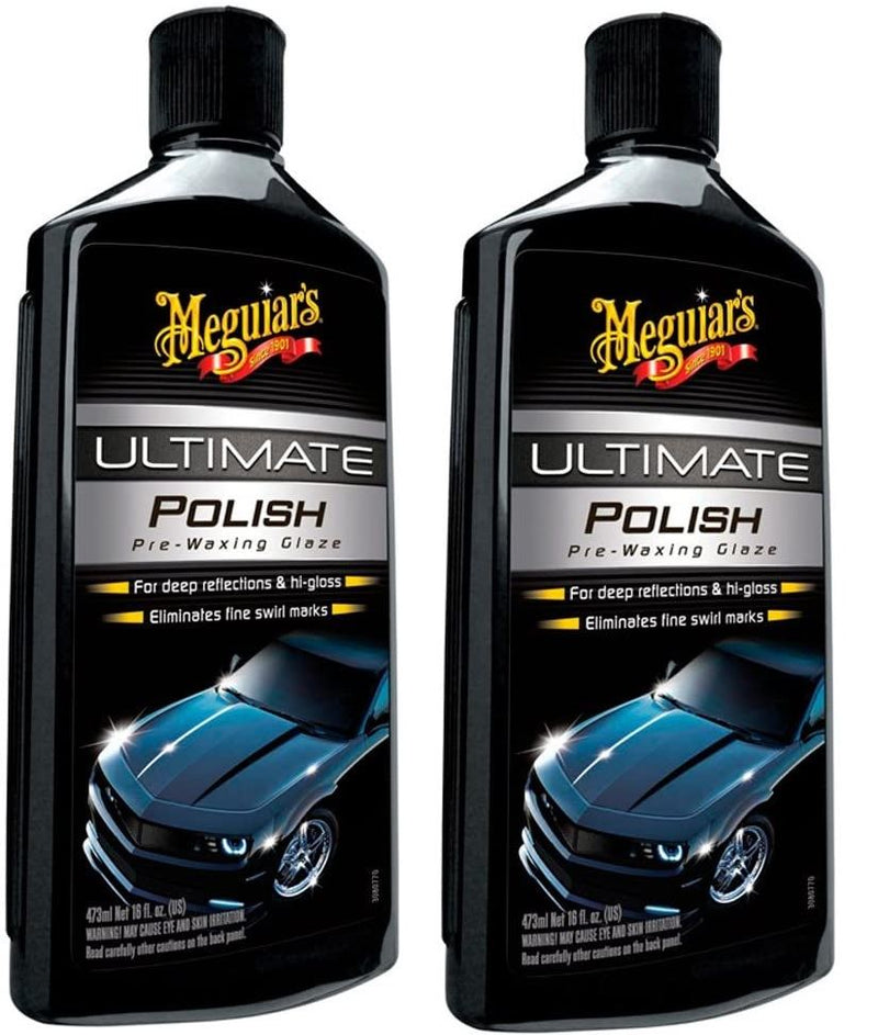 2x Meguiar's G19216EU Ultimate Polish Pre-Waxing Glaze 473ml - Meguiar's - My Roof Bars