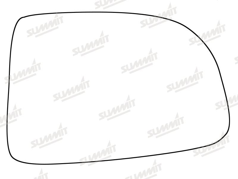 Summit Stick-On Standard Mirror Glass fits Kia Carens RHS - Summit - My Roof Bars