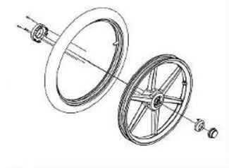 Thule 16" Rear Wheel Right - Thule Urban Glide 2 (2020-X) Replacement Part/Spare 1500054548 - Thule - My Roof Bars