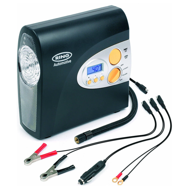 Ring Automotive - RAC605 Automatic Digital Motorbike Tyre Inflator with Motorcyc - Ring Automotive - My Roof Bars