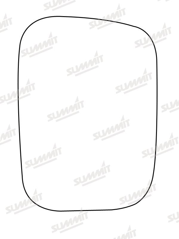Summit Stick-On Commercial Mirror Glass fits Nissan Urvan 79 to 95 LHS - Summit - My Roof Bars
