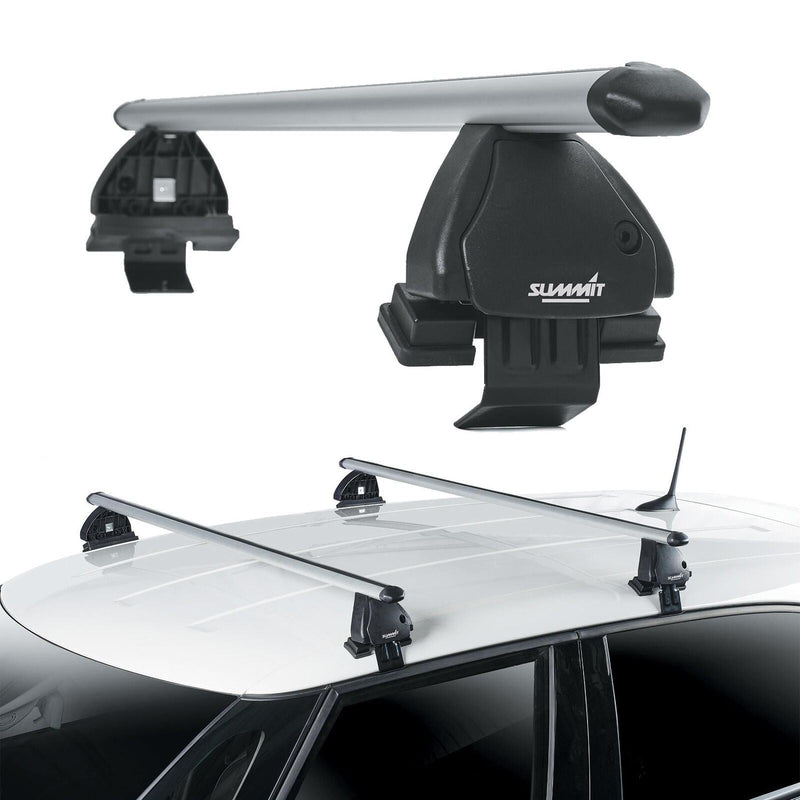 Summit SUP-A100 Premium Aluminium Multi-Fit Roof Bars, Lockable, Set of 2