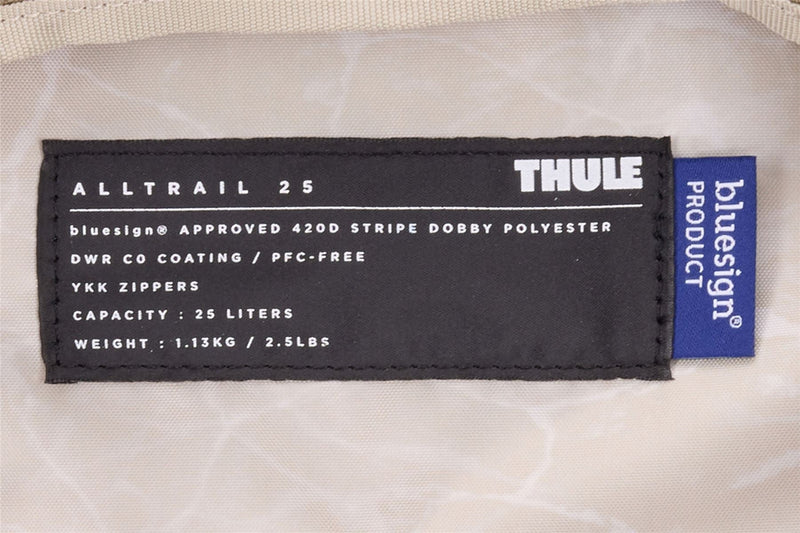Thule AllTrail 25L daypack with rain cover Faded Khaki tan