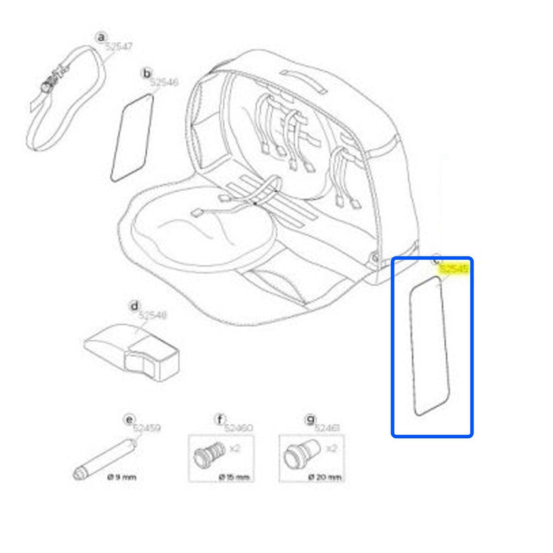 Thule Front Board Spare / Replacement Part 1500052545 / 52545